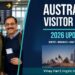 Indian family at an airport with passports and travel documents, representing Australia Visitor Visa changes in 2026.